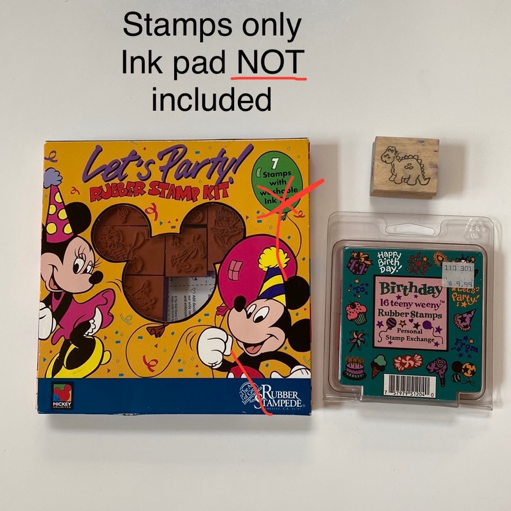 Bundle of rubber stamps